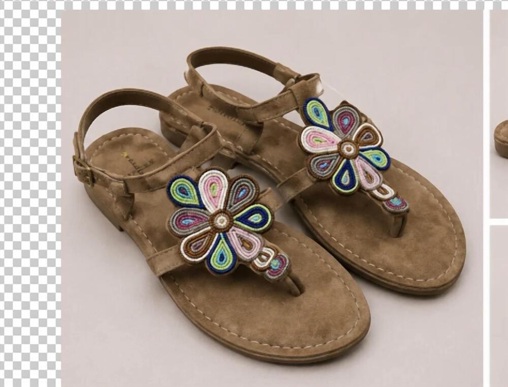 NEW VERY VOLATILE women's lea sandal in brown